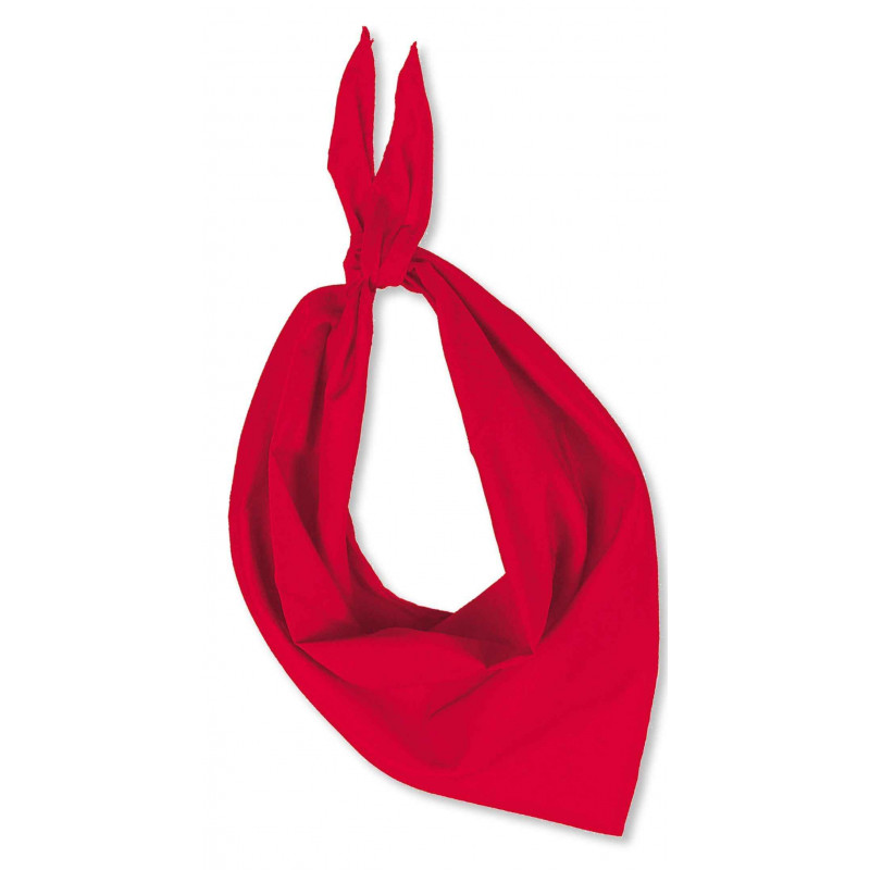 - 6 FOULARDS TRIANGULAIRES ROUGE