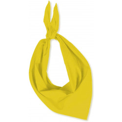 - 6 FOULARDS TRIANGULAIRES JAUNE