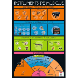 3592930008753 - POSTER LES INSTRUMENTS DE MUSIQUE