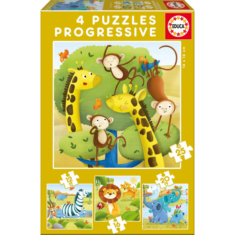8412668171473 - PUZZLE LES ANIMAUX SAUVAGES