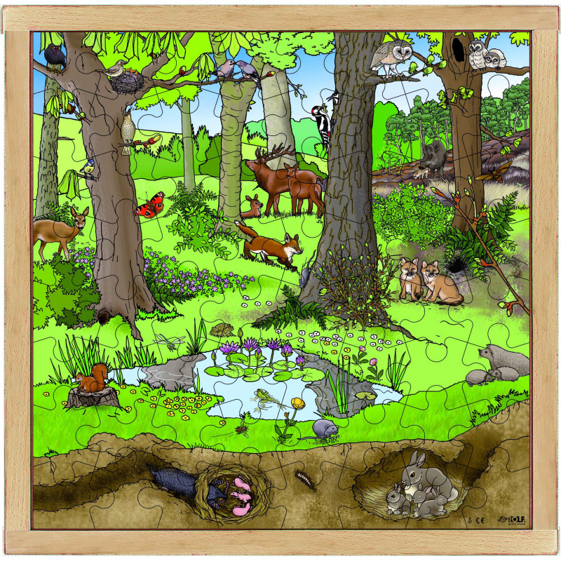 8718229008500 - PUZZLE LA FORÊT PRINTEMPS/ÉTÉ