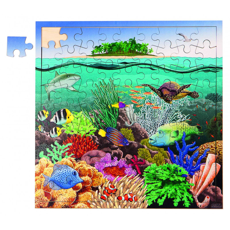 8718229027136 - PUZZLE LES ZONES MENACÉES :  LES RÉCIFS CORALIENS
