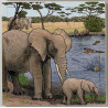 8718229025415 - PUZZLE LES ÉLÉPHANTS