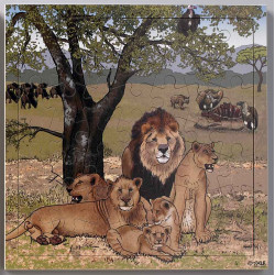 8718229025446 - PUZZLE LES LIONS