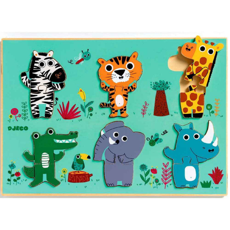 3070900012585 - PUZZLE RELIEF COUCOU CROCO